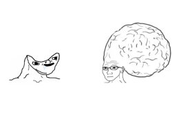 big brain wojak Meme Template