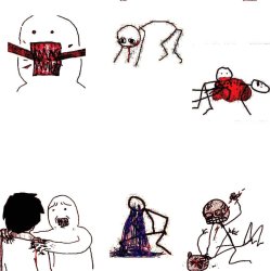 Stick figure violence Meme Template