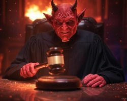 Devil Judge Meme Template