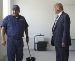 Donald Trump and Mexican H1B essential worker Mar-a-Lago Meme Template