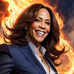 Kamala Burning Meme Template