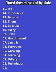 Worst drivers Meme Template