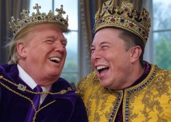 King Elon Musk Queen Donald Trump #elonald Meme Template