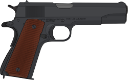 M1911A1 Pistol (Blued) Meme Template