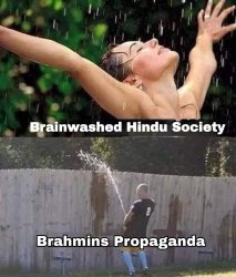 brainwashed hindus brahmin propaganda Meme Template