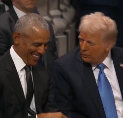 Obama and Trump Jan9 2025 Meme Template