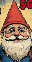 Gnome head Meme Template