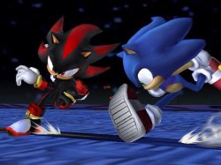 sonic and shadow race Meme Template