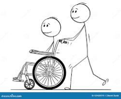 Stick Man In Wheelchair Meme Template