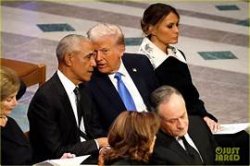 Obama and Trump Carter funeral Meme Template