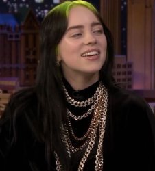 Billie Eilish Jimmy Fallon. Meme Template