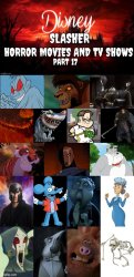 Disney Slasher Horror Movies and TV Shows Villains 17 Meme Template