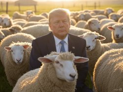 Donald Trump Sheep flock sheeple MAGA Meme Template