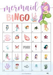 Mermaid bingo Meme Template