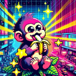 retarded monkey eating a banana Meme Template