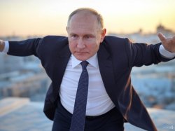 vladimir putin flying Meme Template