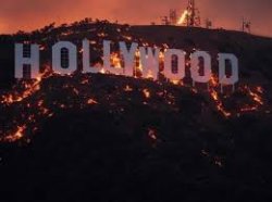 Hollywood on fire Meme Template