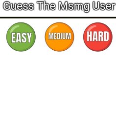 Guess the msmg user Meme Template