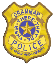 Grammar Police badge Meme Template