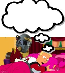 Zapp Brannigan dreaming then surrendering Meme Template