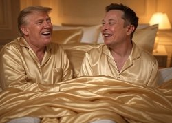 Donald Trump Elon Musk in bed elonald Meme Template