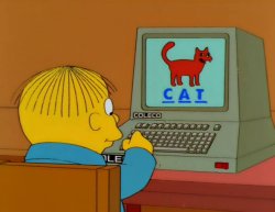 Ralph Wiggum CAT computer Meme Template