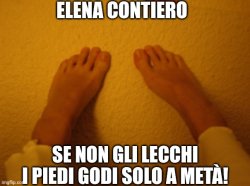 Elena Contiero piedi Meme Template