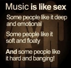 Music is like sex Meme Template