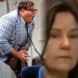 Chris Farley and Karen Pence Meme Template