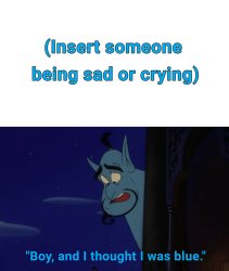 the genie see someone blank Meme Template