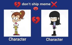 i don't ship those characters Meme Template