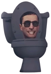 giant gray skibidi toilet Meme Template