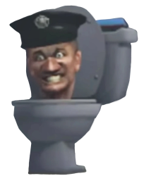 large police toilet Meme Template