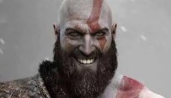 Kratos Smiling Meme Template