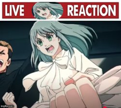 Live Blue Lock Reaction Meme Template