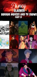 Disney Slasher Horror Movies and TV Shows Villains 19 Meme Template
