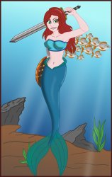 mermaid warrier Meme Template