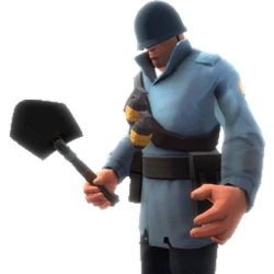 TF2 Blu Soldier Meme Template