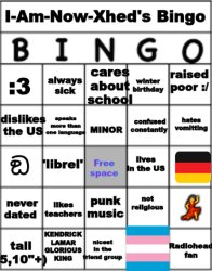I Am Now Xhed bingo Meme Template