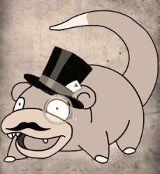 monocle slowpoke Meme Template