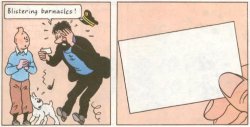 Captain Haddock Surprised Meme Template