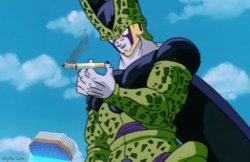 Perfect Cell 500 cigarettes Meme Template