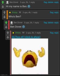 Ben Dover Meme Template