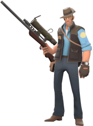 TF2 Blu Sniper Meme Template