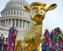 Donald Trump Golden Calf clowns President Republicans Meme Template