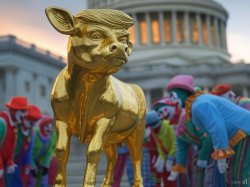 Donald Trump Golden Calf clowns President Republicans Meme Template