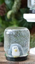 penguin snow globe Meme Template