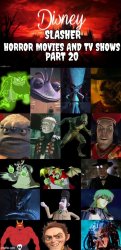 Disney Slasher Horror Movies and TV Shows Villains 20 Meme Template