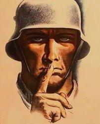 blank "Keep Quiet." WW2 Propaganda Poster Meme Template