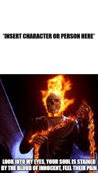 Ghost Rider Takes Vengeance On X Meme Template